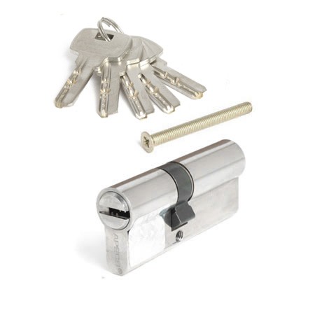 Цилиндр для замка ключ / ключ Apecs SM-70(30/40)-NI никель