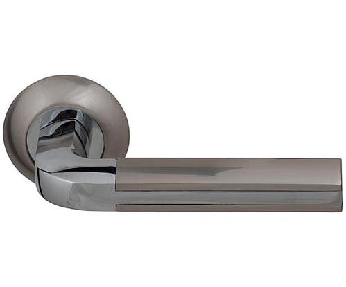Ручка дверная межкомнатная Fuaro Largo RM SN/CP-3 матовый никель/хром