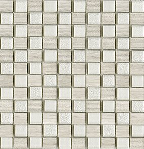 Мозаика Lantic Colonial Mosaico Time Text Silver Wood G-518 чип 23х27 28,5х29,5