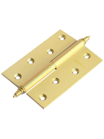 Петля разъемная стальная Morelli MSN 100X70X2.5 SG L с подшипником левая, врезная, цвет матовое золото, сталь
