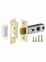 Защелка дверная межкомнатная Fuaro Plastic P12-45-25 SG матовое золото с пластиковым язычком