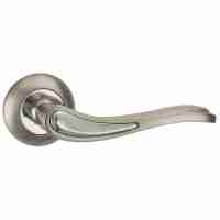 Ручка дверная межкомнатная Punto Salsa TL SN/CP-3 матовый никель/хром