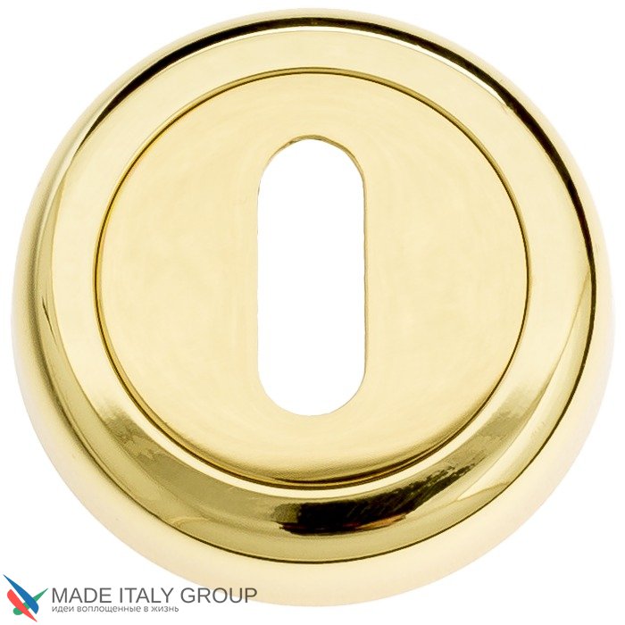 Накладка дверная под ключ буратино Venezia KEY-1 D1 полированная латунь (2шт.)