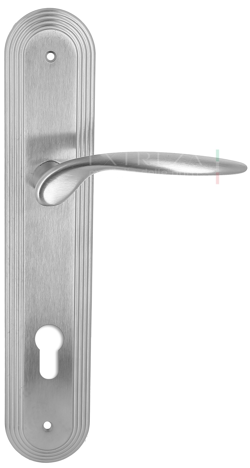 Ручка дверная Extreza CALIPSO (Калипсо) 311 на планке PL05 CYL матовый хром F05