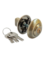 Завертка дверная Morelli MH-CYL AB с цилиндром, цвет античная бронза