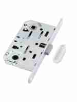 B06102.50.FM.640 AGB (АГБ) Защелка врезная WC (белый) MEDIANA POLARIS с отв. планкой (скин)