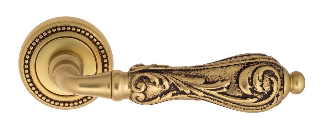 Ручка дверная межкомнатная Venezia Monte Cristo D3 французское золото+коричневый