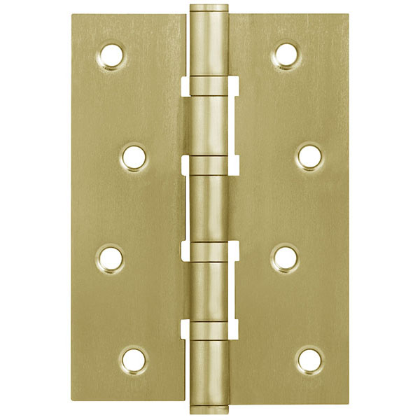 Петля дверная стальная универсальная AJAX 4B/P 100x70x2 SB (мат. золото) пакет