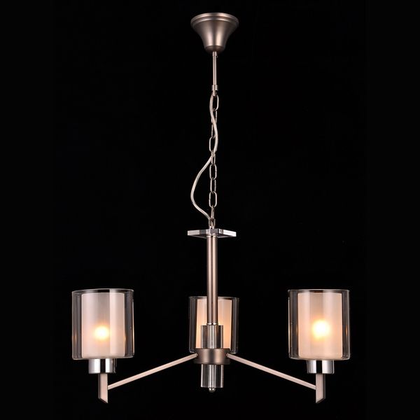 Люстра подвесная Natali Kovaltseva DOUBLE 81049-3C ANTIQUE SILVER