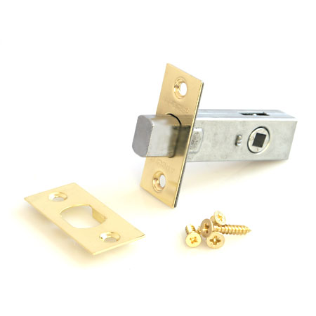 Задвижка для двери врезная Apecs L-0126-G квадрат под ручку 6 мм золото