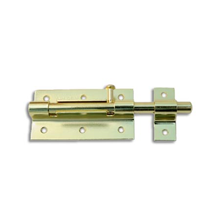 Шпингалет дверной накладной Apecs DB-02-100-G золото