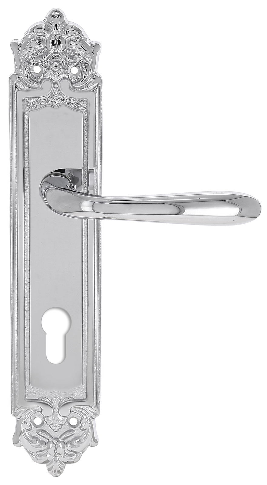 Ручка дверная Extreza ALDO (Альдо) 331 на планке PL02 CYL полированный хром F04