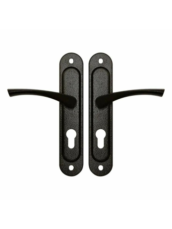 Ручка дверная Zenit (Зенит) на планке РФ1-55.17 (черный)