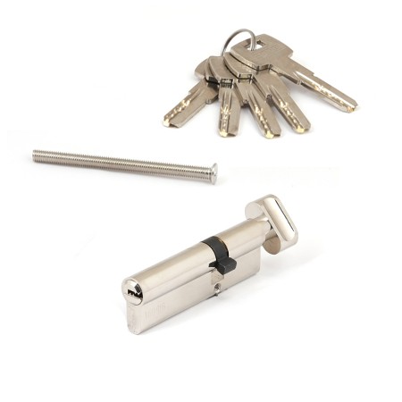 Цилиндр для замка ключ / вертушка Apecs SM-95(35C/60)-C-NI никель