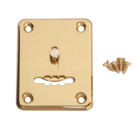 Накладка на квадратном основ под сувальдный ключ Apecs DP-01-S-G-shutter (DP-S-01-G-shutter) золото