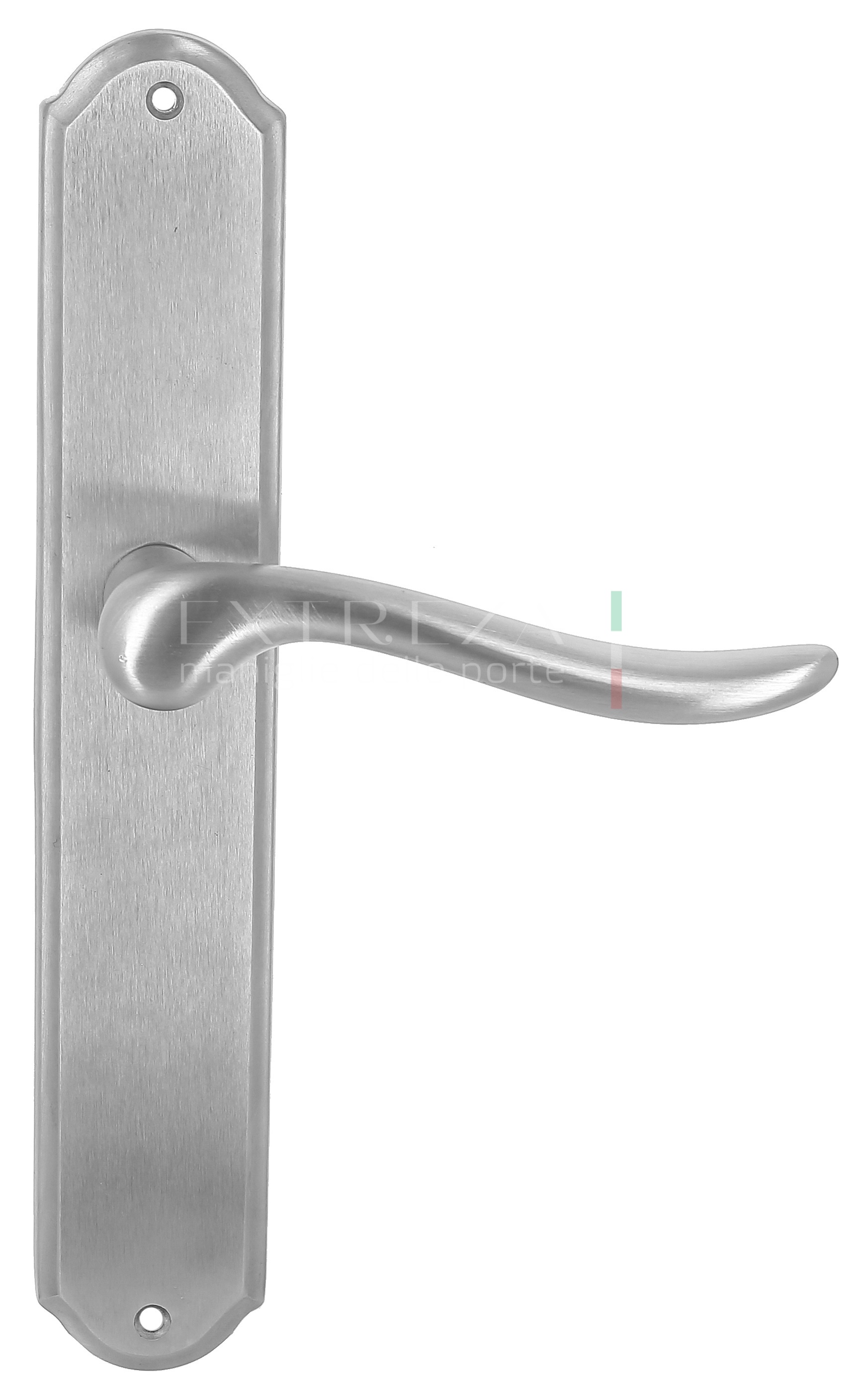 Ручка дверная Extreza TOLEDO (Толедо) 323 на планке PL01 PASS Матовый хром F05