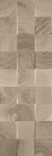 Плитка керамическая Paradyz Daikiri Brown Wood Kostki Struktura (Рект) настенная 75х25