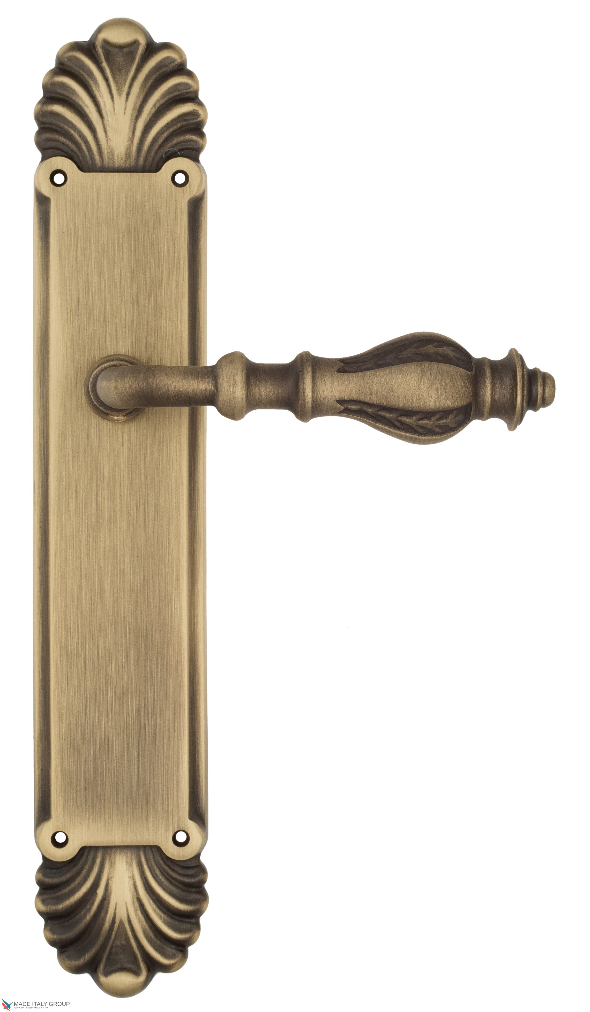 Дверная ручка Venezia "GIFESTION" на планке PL87 матовая бронза