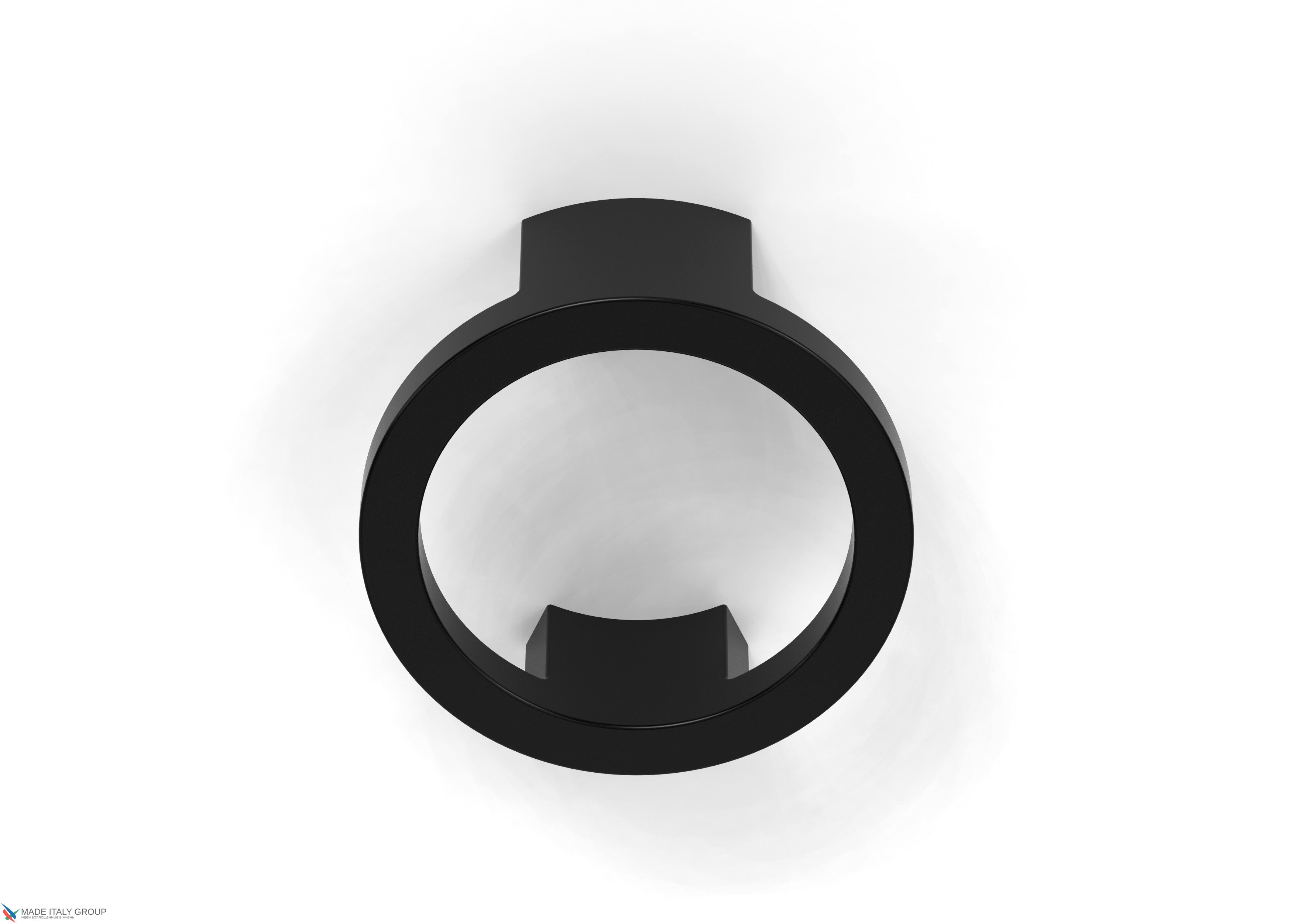 Ручка кнопка модерн COLOMBO DESIGN F517/2-NM матовый черный