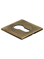 Наклкадка на замок Morelli Luxury LUX-KH-S OBR под евроцилиндр, цвет кофе