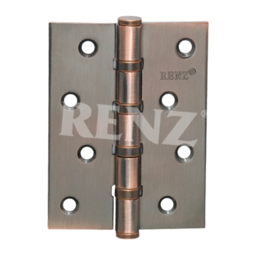 Петля дверная стальная RENZ IN125-4BB FH AC 125*75*2,5, 4подш, б/колп., медь
