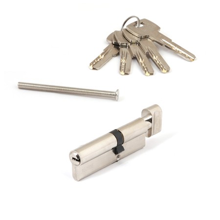 Цилиндр для замка ключ / вертушка Apecs SM-95(40C/55)-C-NI никель