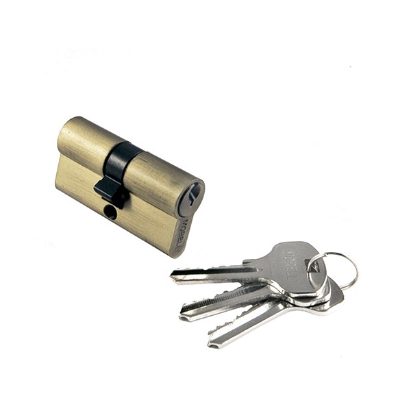 Цилиндр для замка Morelli 50C AB бронза ключ/ключ