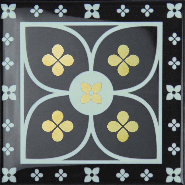 Плитка керамическая Monopole Armonia Etna Gold C декор 15х15