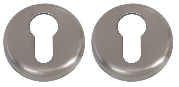 Накладка дверная с круглым основанием под цилиндр Colombo CD63 GB матовый никель
