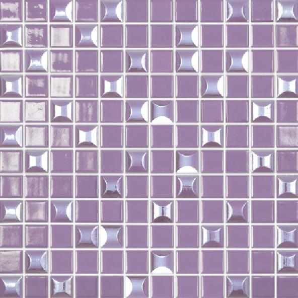 Мозаика Vidrepur Edna №833 Пурпурный (на сетке) чип 25х25 31,7х31,7