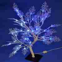 Светодиодное дерево 35х35х50см Uniel ULD-T3550-054/SWA WHITE-BLUE IP20 FROST UL-00001400
