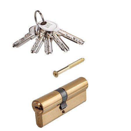 Цилиндр для замка ключ / ключ Kale Kilit 164SN-80(30+10+40)-BP-5KEY-STB 164SN000094 золото