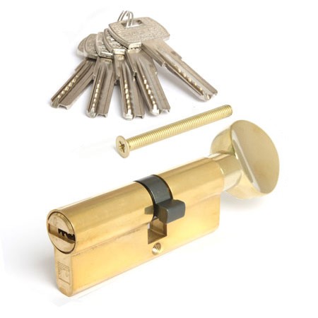 Цилиндр для замка ключ / вертушка Apecs Premier RT-75(40/35C)-C-G золото