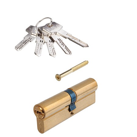 Цилиндр для замка ключ / ключ Kale Kilit 164BN-100(45+10+45)-BP-5KEY-STB 164BN000081 золото