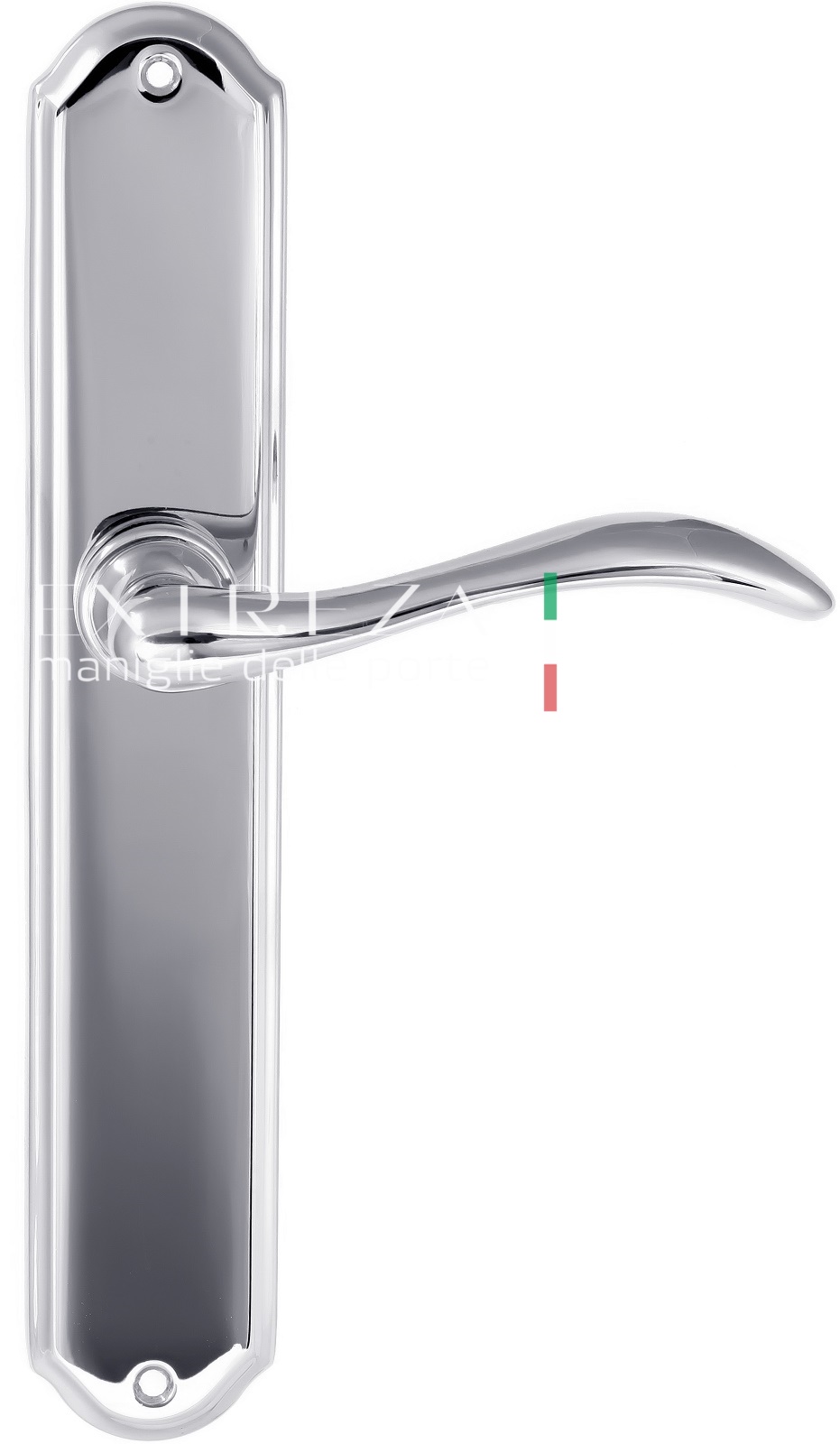 Ручка дверная Extreza AGATA (Агата) 310 на планке PL01 PASS полированный хром F04