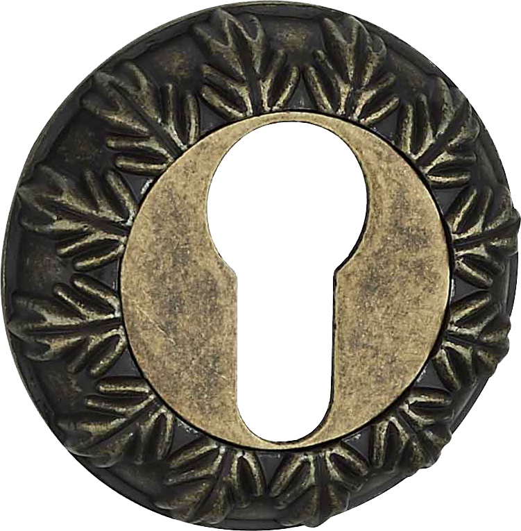 Накладка на цилиндр PUERTO INET AL 10 OB бронза состар