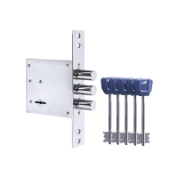 Замок Punto (Пунто) врезной сувальдный MDV30S-817 CP (V30/S) CP хром длиный ключ