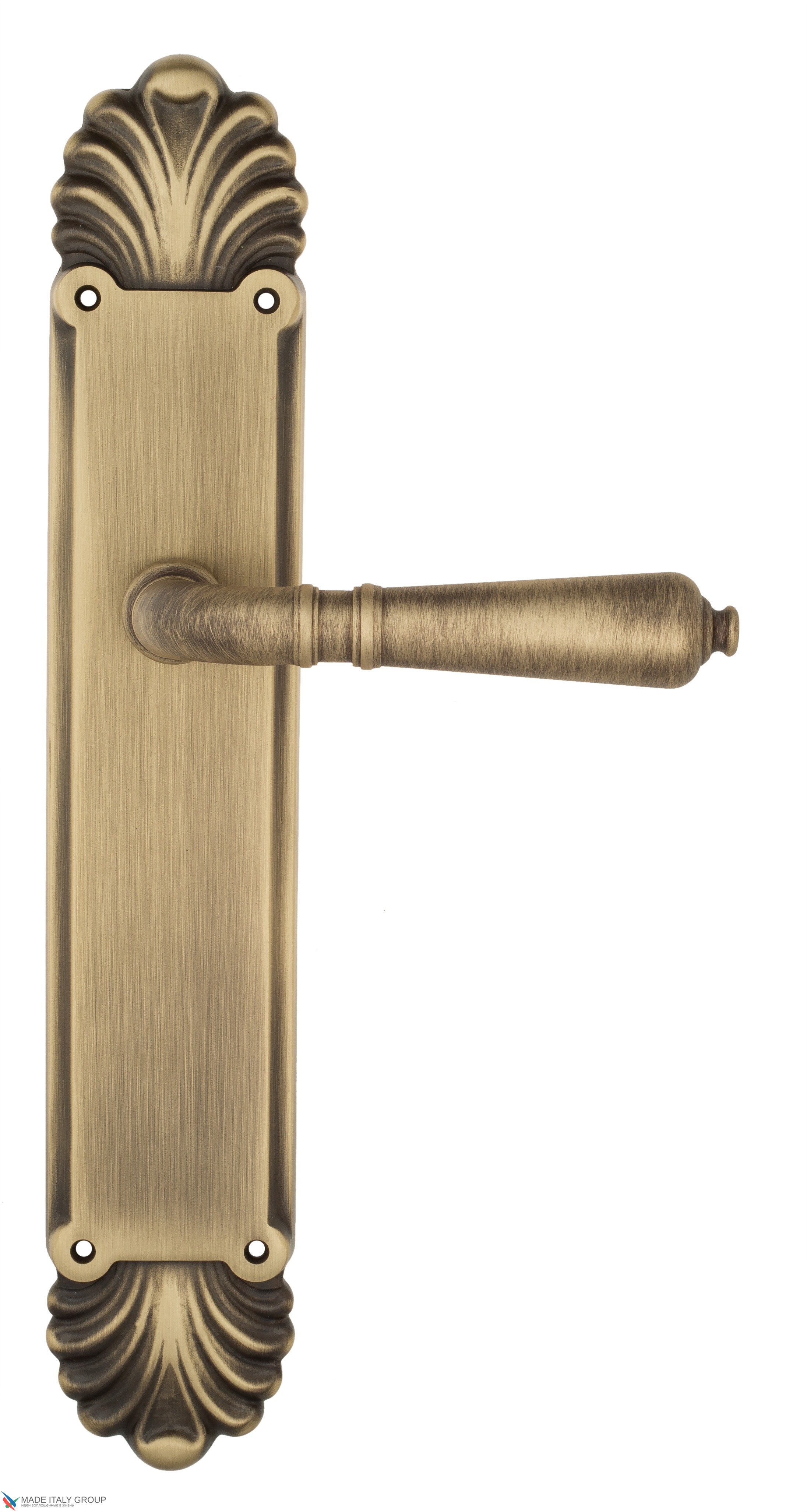 Дверная ручка Venezia "VIGNOLE" на планке PL87 матовая бронза