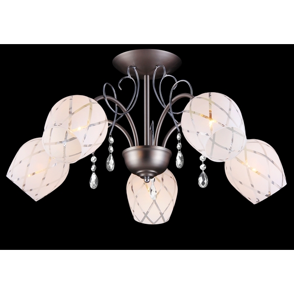 Потолочная люстра Natali Kovaltseva 11447 11447/5C NICKEL, CHROME