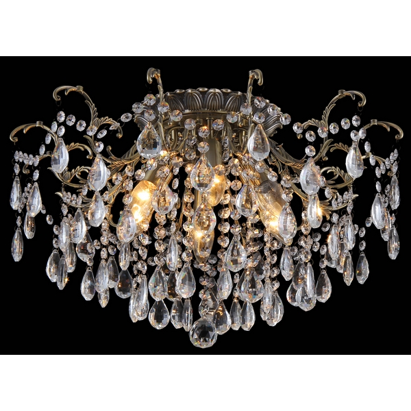 Люстра потолочная Natali Kovaltseva HAPPY DIAMONDS 70023-6C ANTIQUE