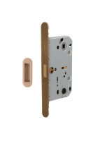 Замок дверной магнитный Armadillo (Армадилло) WC с ответной планкой GRAVITY.PRO G01.196.50.96 AB бронза