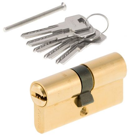 Цилиндр для замка ключ / ключ Avers GM-60-G золото