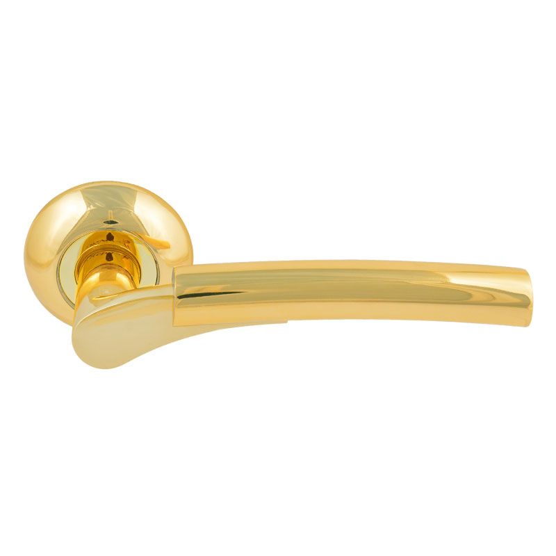Ручка дверная межкомнатная НОРА-М 99А AL золото/золото