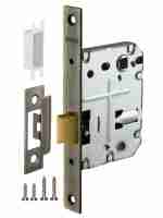 Замок дверной межкомнатный сантехнический Fuaro Plastic P72-50 AB бронза пласт.яз.