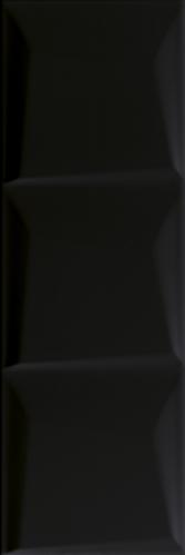 Плитка керамическая Paradyz Maloli Nero Struktura C настенная 60х20