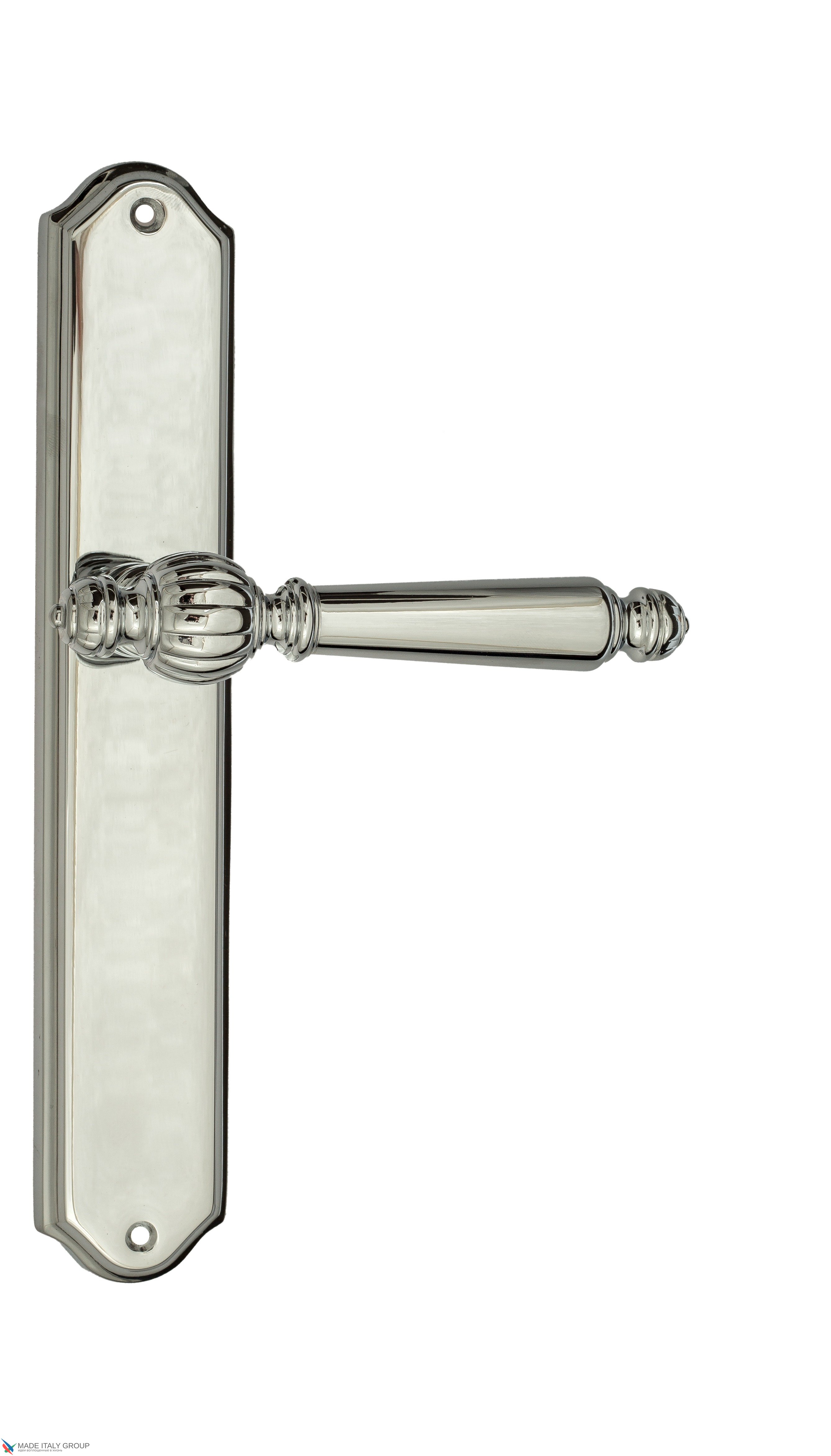 Дверная ручка Venezia "PELLESTRINA" на планке PL02 полированный хром