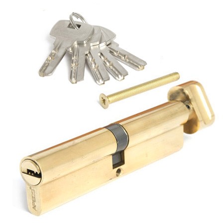 Цилиндр для замка ключ / вертушка Apecs SM-120-C-G золото