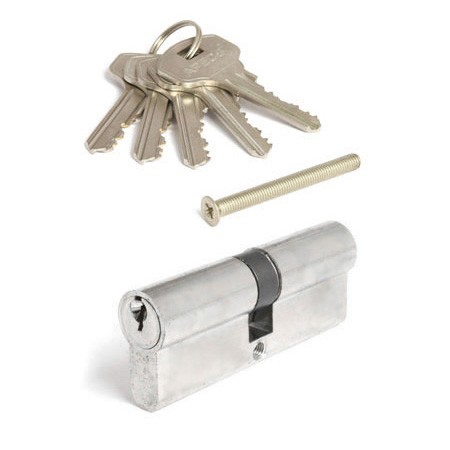 Цилиндр для замка ключ / ключ Apecs SC-80-NI (SC-80-Z-NI) никель