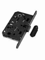 B06102.50.93.640 AGB (АГБ) Защелка врезная WC (черный) MEDIANA POLARIS с отв. планкой (скин)