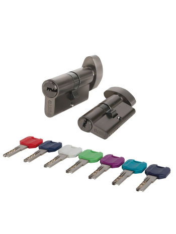 Цилиндровый Punto (Пунто) механизм MaxPro7002Knob70mm(30+10+30) GR графит 7key с вертушкой